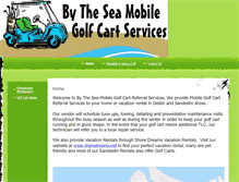 Tablet Screenshot of bytheseamobilegolfcarts.com